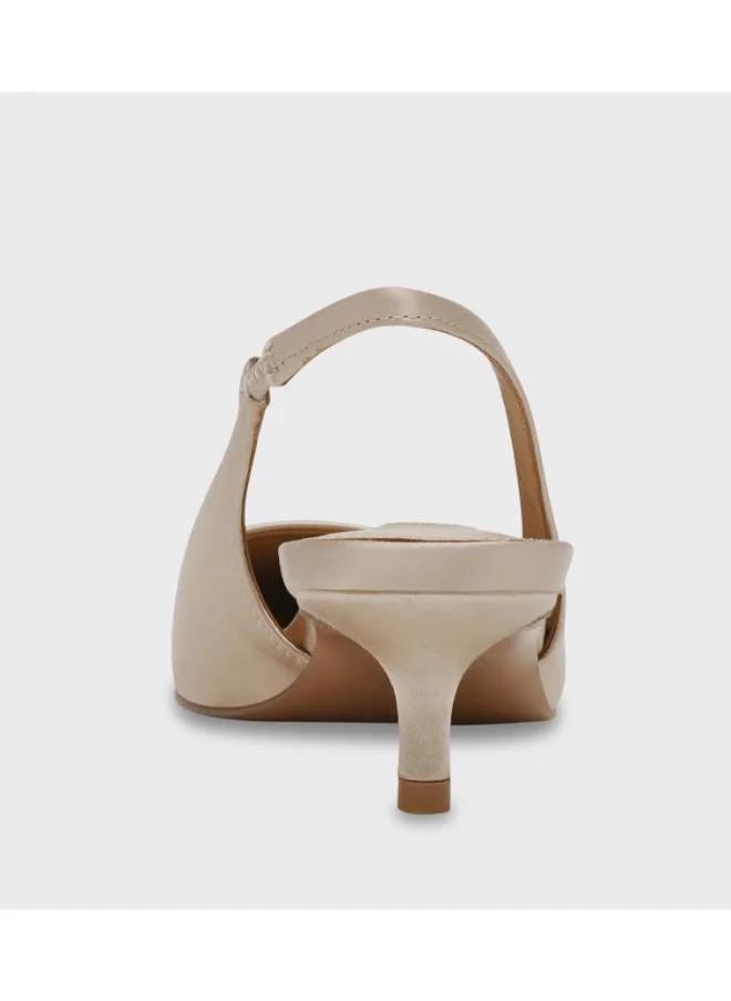 STEVE MADDEN Kari Pointed Toe Sling Back Mid Heel Pumps