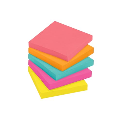 R H lifestyle Sticky Notes Set 3 X 3-Inch Sticky Note Pad Office Stationery Post It Memo Pad Study Material Notepad for Writing Notes Pack of 5 Multi Color (100 Sticky Note per pad) - Image 1