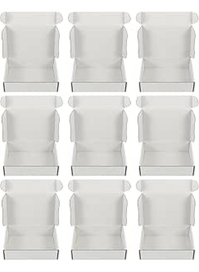20 Pcs Double Sided White Corrugated Cardboard Boxes For Small Item Packaging Storage - Image 1