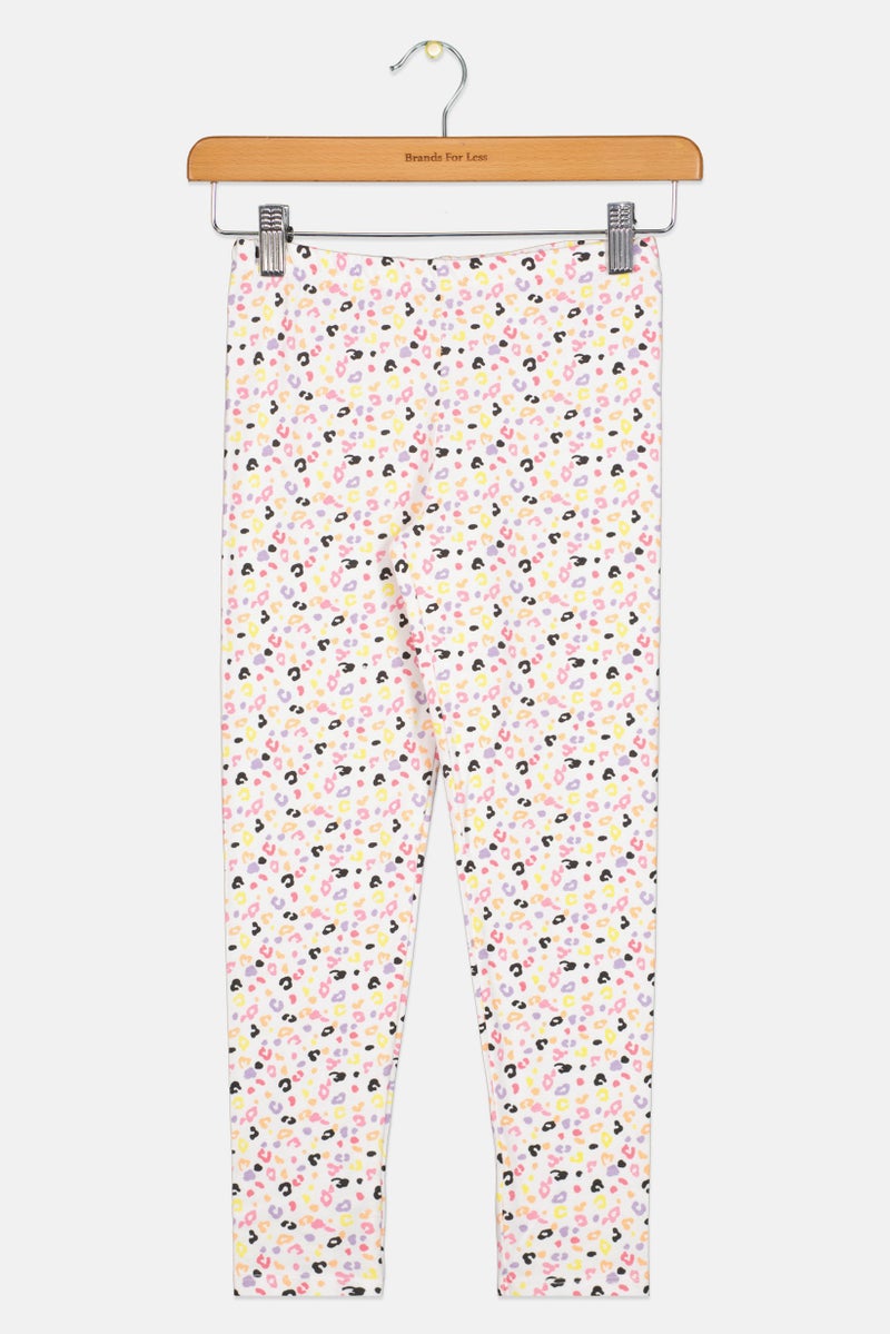 Hamleys Kids Girl Animal Print Pull On Leggings, Multicolor - Image 2