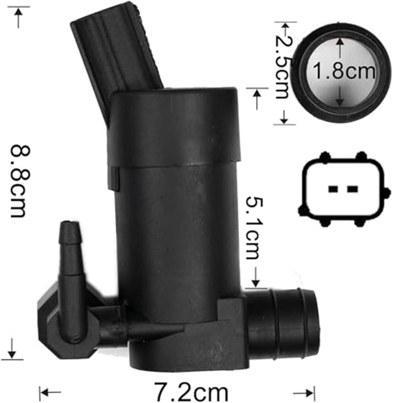 Wivplex Windshield Wiper Washer Pump for Ford Focus 2005-2011 - Image 3