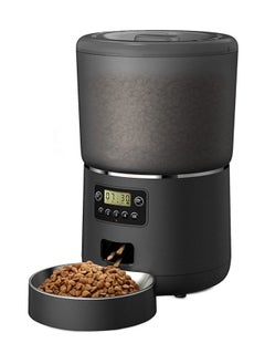 Hihonor Cat Feeder Automatic for Cats & Dogs,Customized Feeding Schedule for Cats & Dogs,Cat Feeder with 1-4 Meals,4L,Black  - Image 1