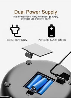 Hihonor Cat Feeder Automatic for Cats & Dogs,Customized Feeding Schedule for Cats & Dogs,Cat Feeder with 1-4 Meals,4L,Black  - Image 4