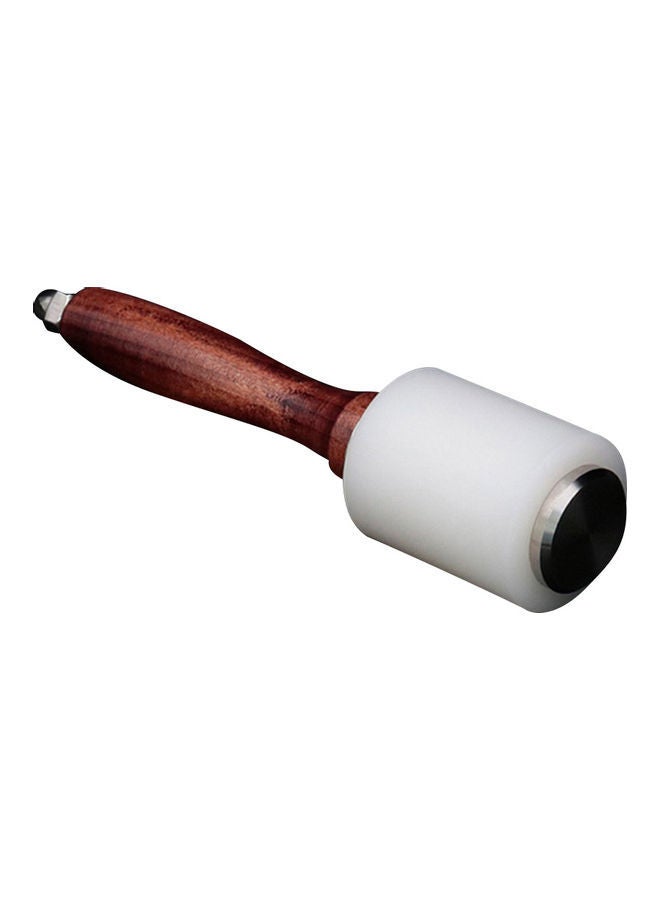 NIBEMINENT Leathercraft DIY Hammer Handmade Carving Cutting Stamping Engraving Beating Tool Vertical 18.7 x 8 2cm - Image 1