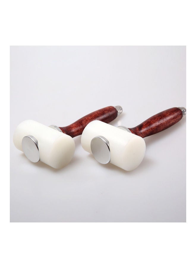 NIBEMINENT Leathercraft DIY Hammer Handmade Carving Cutting Stamping Engraving Beating Tool Vertical 18.7 x 8 2cm - Image 5