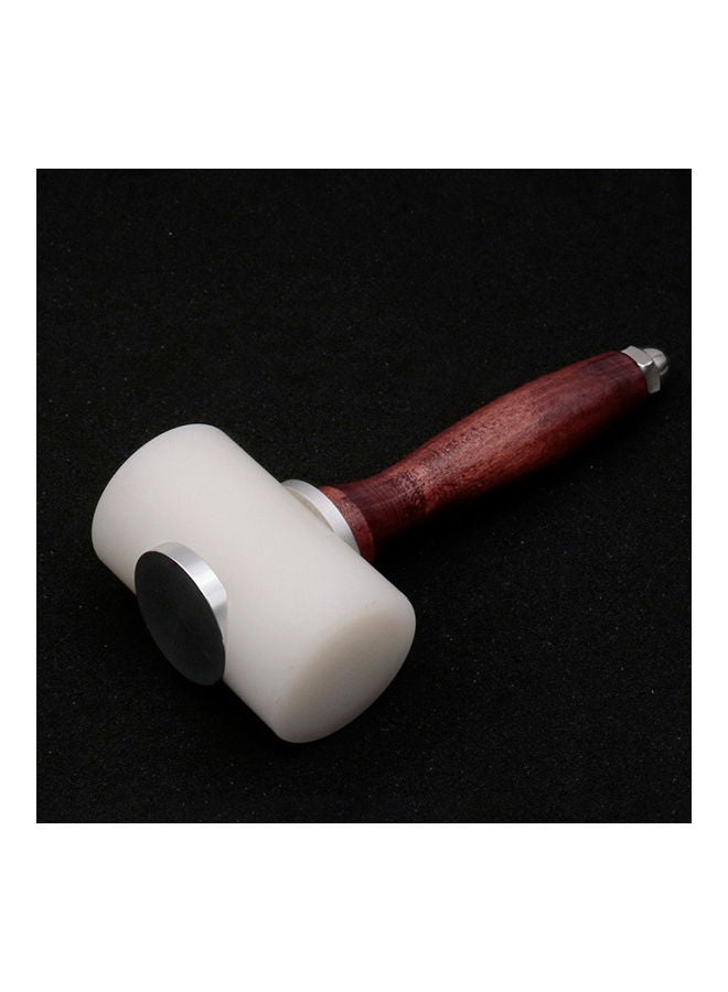 NIBEMINENT Leathercraft DIY Hammer Handmade Carving Cutting Stamping Engraving Beating Tool Vertical 18.7 x 8 2cm - Image 4