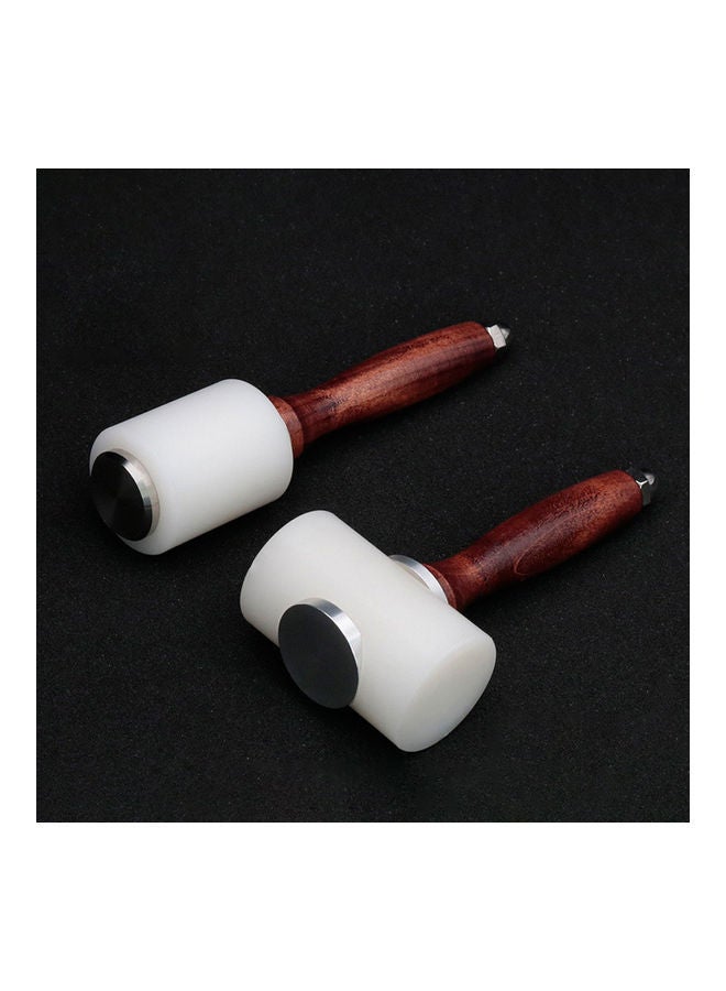 NIBEMINENT Leathercraft DIY Hammer Handmade Carving Cutting Stamping Engraving Beating Tool Vertical 18.7 x 8 2cm - Image 3