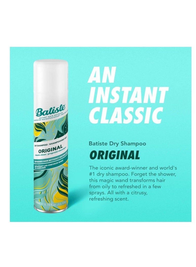 Batiste Dry Shampoo Original 200ml – Waterless Hair Cleanser for Instant Fresh & Voluminous Hair - Image 4