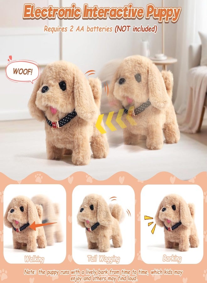 Robot Dog Toy for Girls Kids, 11 Pcs Interactive Mini Realistic Robot Puppy Toys for 3 4 5 6 Year Old Girls Boys, Interactive Pet Care Pretend Play Set, Walking Dog Toy Birthday Gifts for Girls 3-8 - Image 2