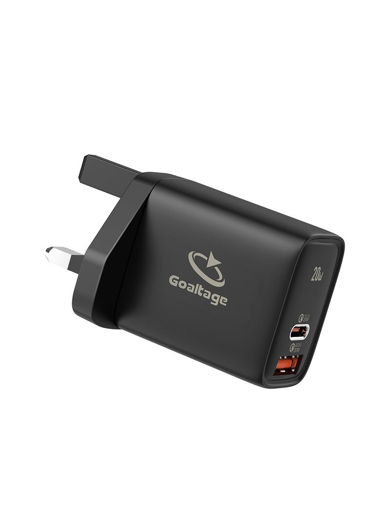 جولتيج شاحن حائط CH01 بقدرة 20 واط مع حماية أمان ووظيفة منفذين - المملكة المتحدة - Image 4