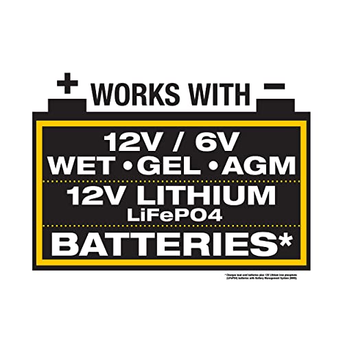 Caterpillar CBC10 Professional 10 Amp Battery Charger/Battery Maintainer for 6V/12V Lead Acid Batteries and 12V Lithium Batteries - Image 2