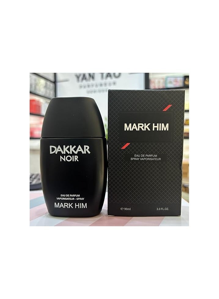 MARK HIM Mark Him Dakkar Noir Eau de Parfum Spray Vaporisateur 100ml | Bold & Sophisticated Fragrance
