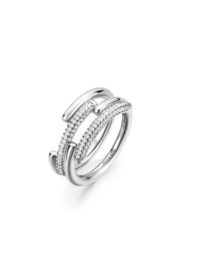 ROSATO Bianca Sterling Band Ring