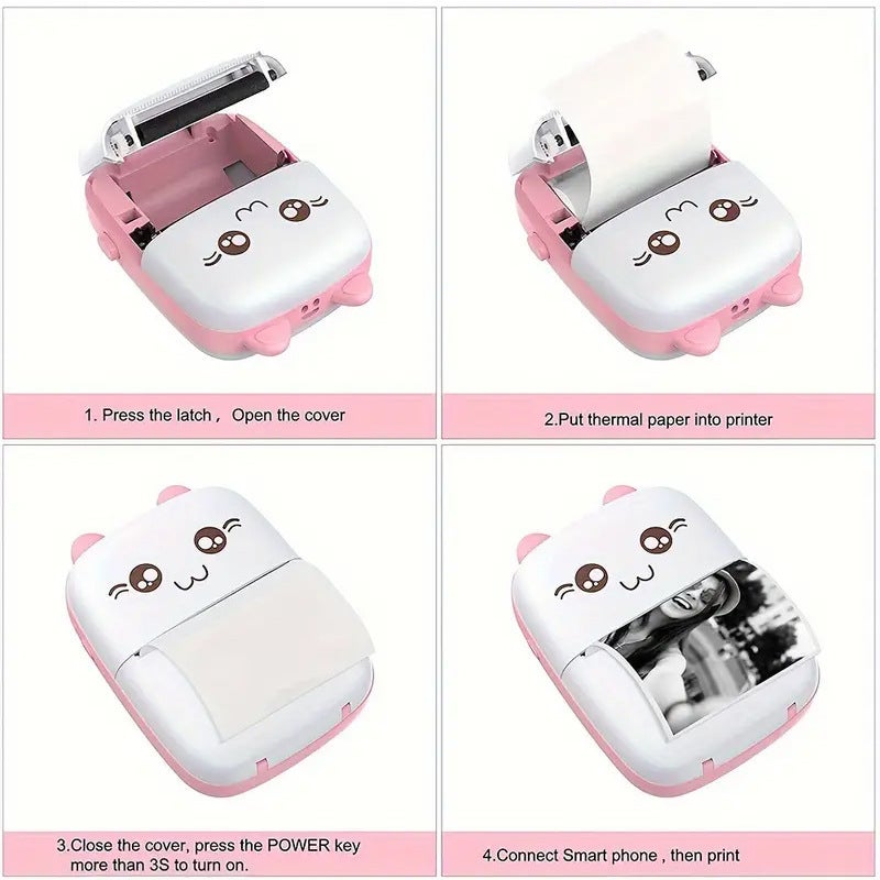 Mini Small Portable Printer Po Search Po Thermal Printing Student Wrong Question Factory - Image 4