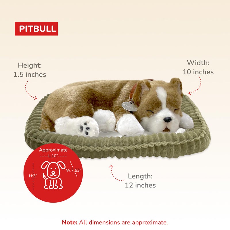 Perfect Petzzz Original Petzzz Pit Bull Realistic, Lifelike Stuffed Interactive Pet Toy, Companion Pet Dog with 100% Handcrafted Synthetic Fur - Image 3