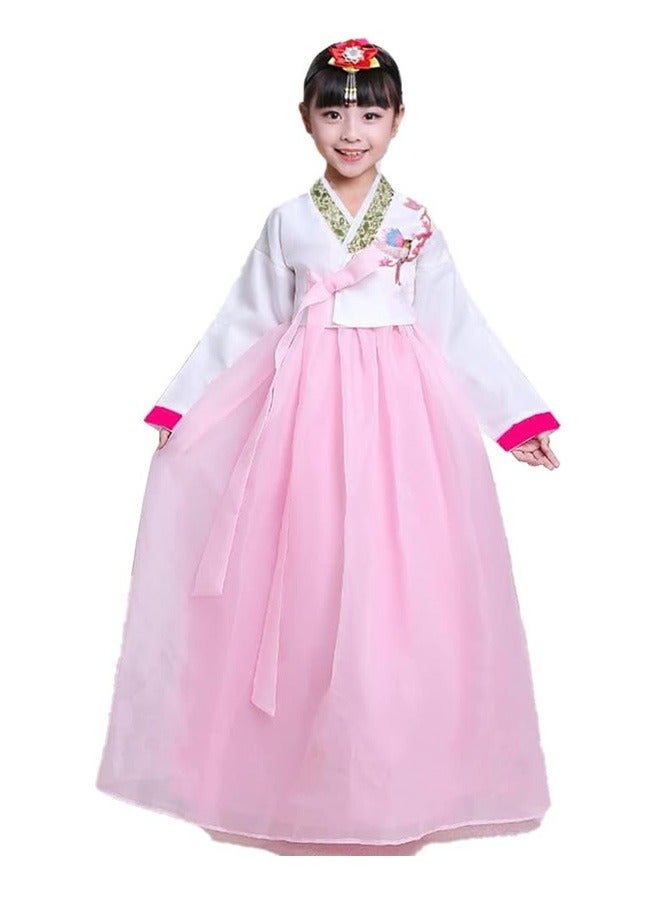 Beauenty Gril KoreanTraditional Long Sleeve Hanbok Dress Cosplay Costume - Image 1