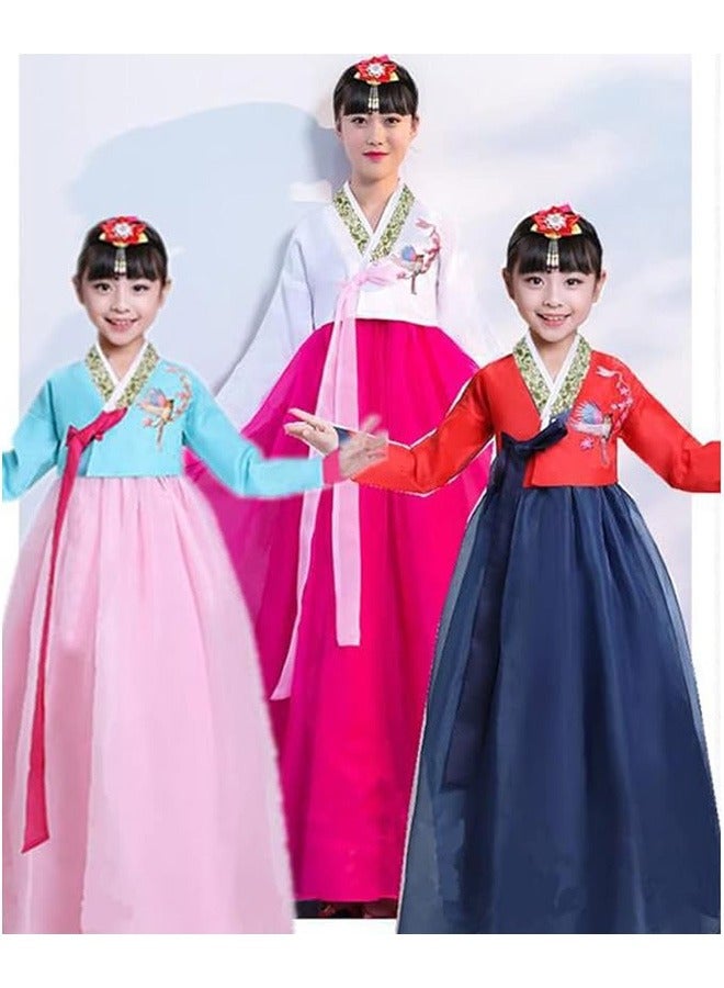 Beauenty Gril KoreanTraditional Long Sleeve Hanbok Dress Cosplay Costume - Image 3