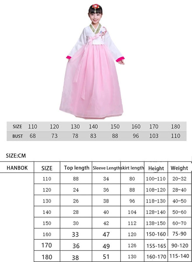 Beauenty Gril KoreanTraditional Long Sleeve Hanbok Dress Cosplay Costume - Image 4