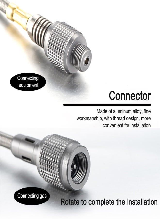 CAMPINGMOON Z17 Outdoor Burners Extension Tube Stoves Accessories Split Burners Extension Adapter Flat Gases Tanks Connection Wire 100 - Image 3