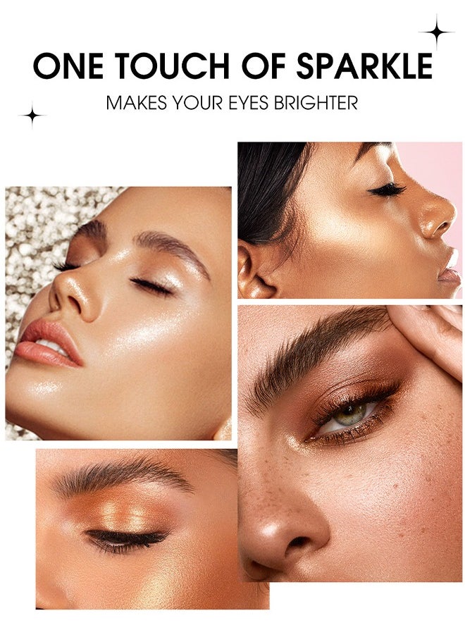 LANGMANNI - Eyeshadow Stick Set, 8 Colors Matte Professional Bright-Colored Contouring And Highlight Eyeshadow Stick, Cream Eyeshadow Waterproof Long Lasting High Pigmented Eye Shadow - Image 1