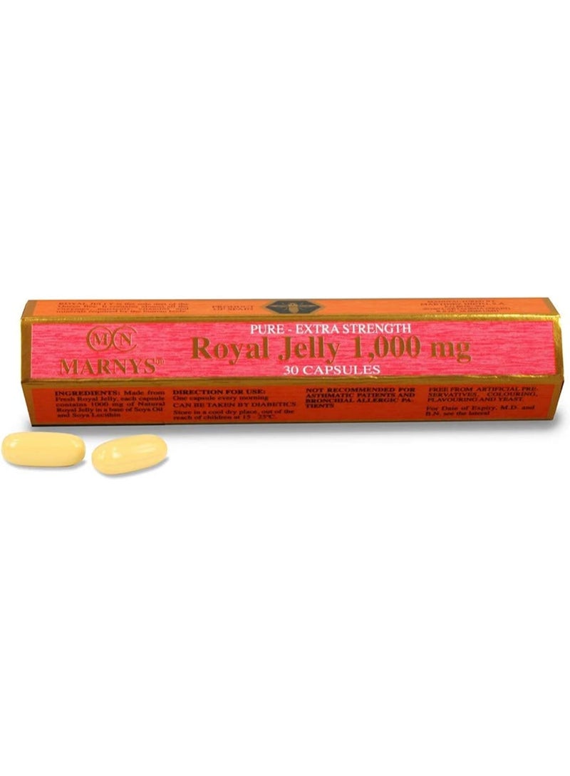 Marnys Royal Jelly 1000 mg - 30 Capsules