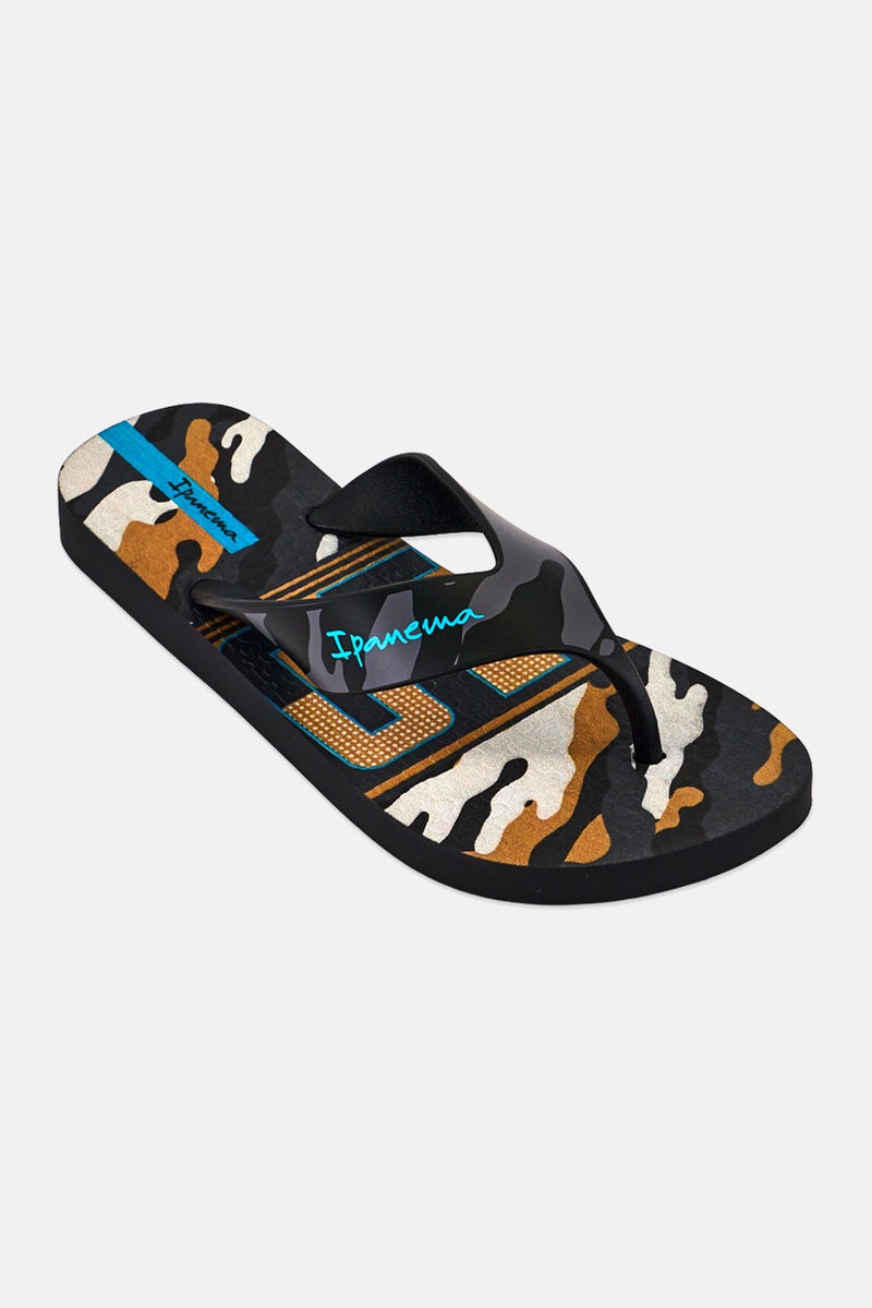 Ipanema Kids Boy Deck Inf Camouflage Slip On Slippers, Multicolor - Image 1