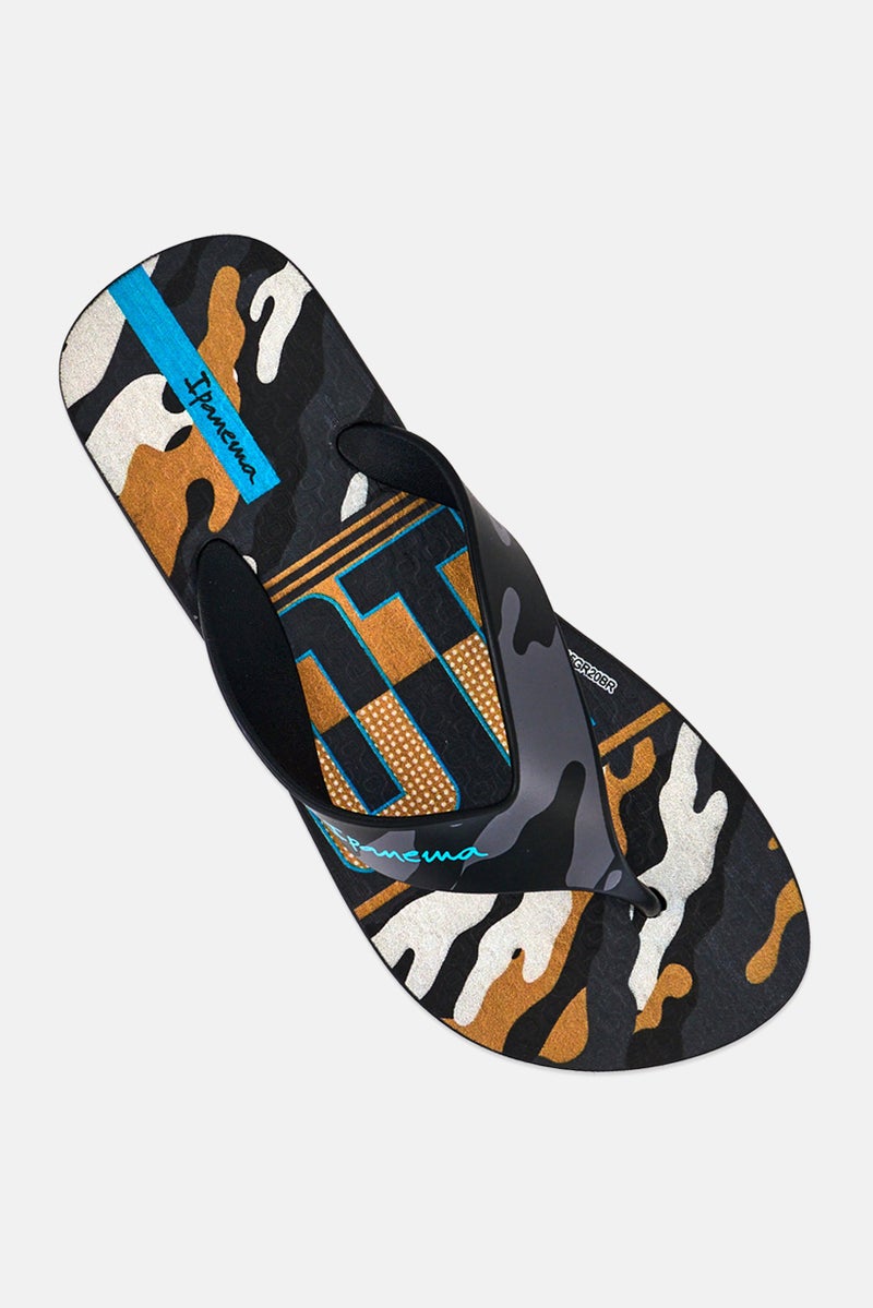 Ipanema Kids Boy Deck Inf Camouflage Slip On Slippers, Multicolor - Image 4