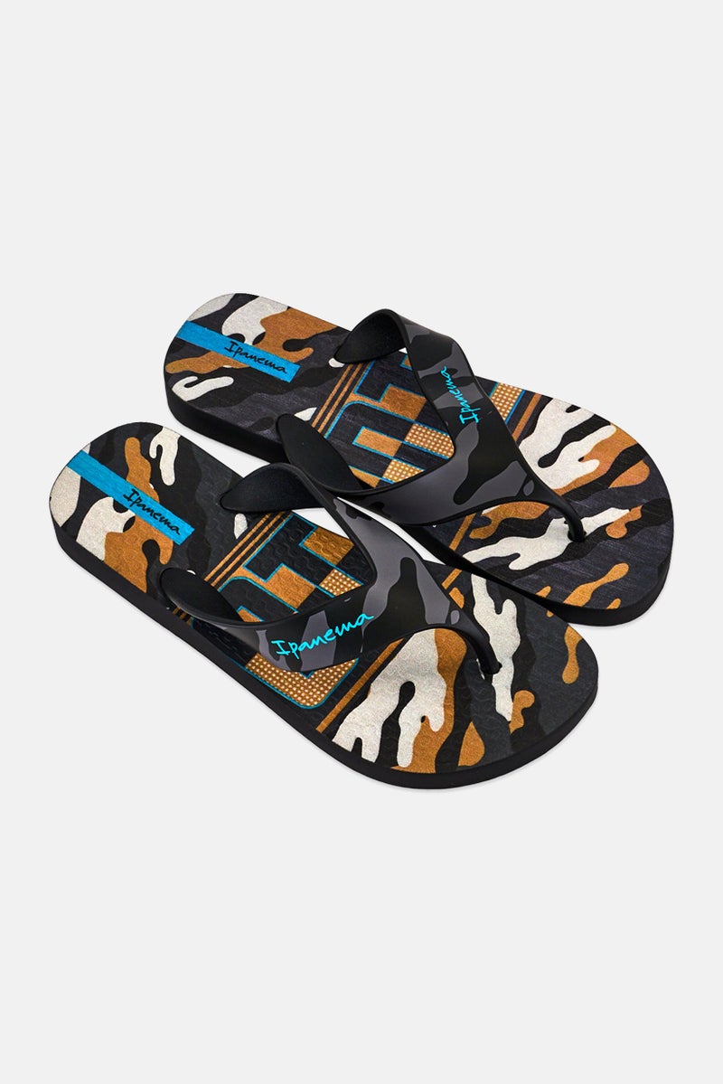 Ipanema Kids Boy Deck Inf Camouflage Slip On Slippers, Multicolor - Image 2