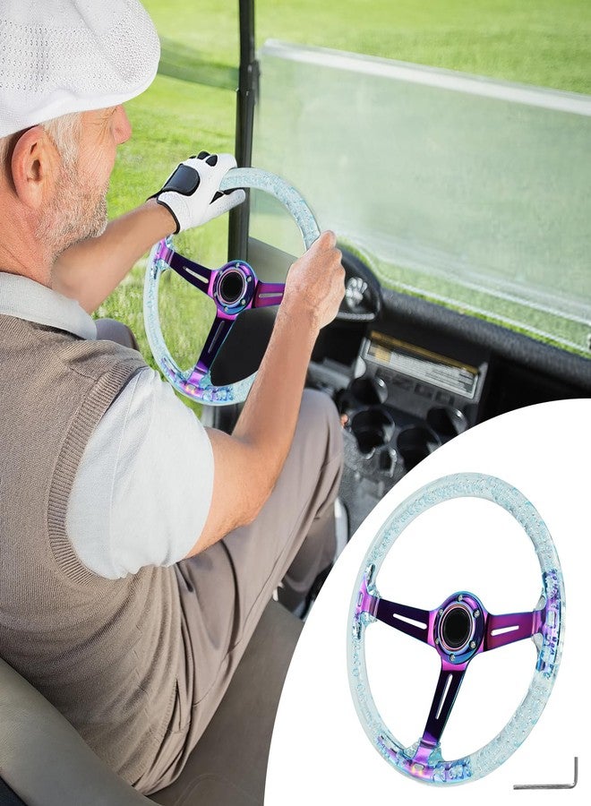 VOONKE Universal Racing/Golf Steering Wheel, Acrylic Round Steering Wheel (transparently) - Image 4