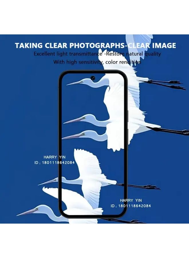 2PCS Black Lens Film For Google Pixel 9 Tempered Glass Rear Camera Protective Film - Image 4