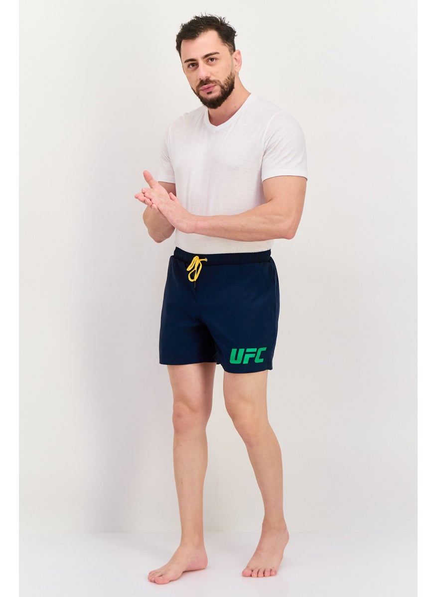 Ufc - Men Brand Logo Board Short, Navy - Image 1