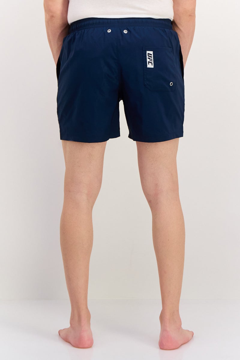 Ufc Men Brand Logo Board Shorts, Navy - Image 4