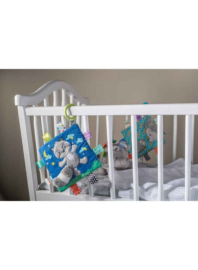 Taggies Soothing Sensory Crinkle Me Toy with Baby Paper and Squeaker, Harley Raccoon, 6.5 x 6.5-Inches - Image 2