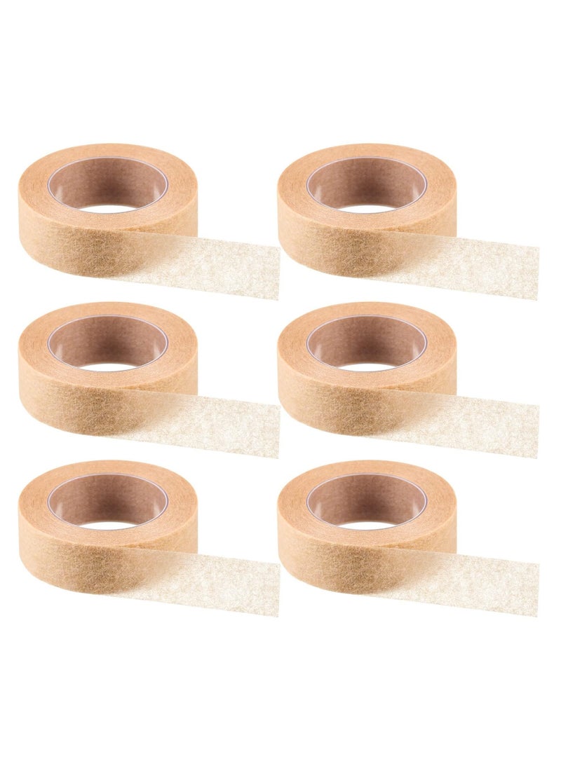 VIUAUAX 6 Rolls Flexible Skin Tape Breathable Nose Tape Self Adhesive Gauze Tape for Wound Injuries Swelling Sports, 0.5 Inch x 10 Yards  - Image 1