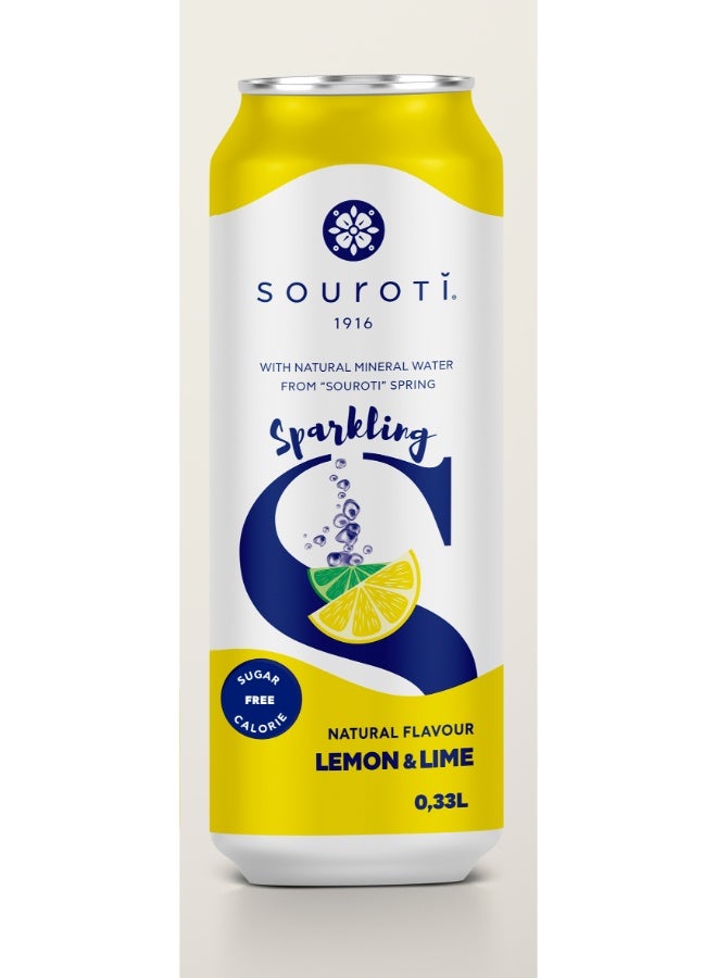 souroti مياه سوروتي الفوارة بالليمون 330 مل × 6 - Image 2