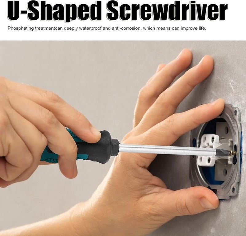 مفك براغي مغناطيسي على شكل حرف U مقاس 2 6 مم مصنوع من فولاد الكروم فاناديوم للإلكترونيات الدقيقة - Image 1