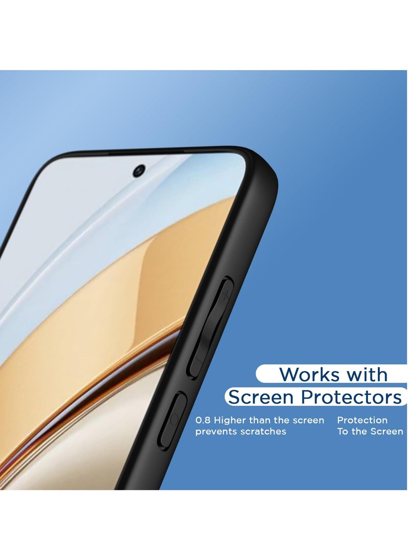 ماركة غير محددة - جراب خلفي فائق الجودة مقاوم للصدمات لهاتف Vivo V40 Lite مع حماية الكاميرا من الصدمات | جراب خلفي صلب (PC & TPU، ظهر شفاف للغاية، جوانب سوداء) - Image 1