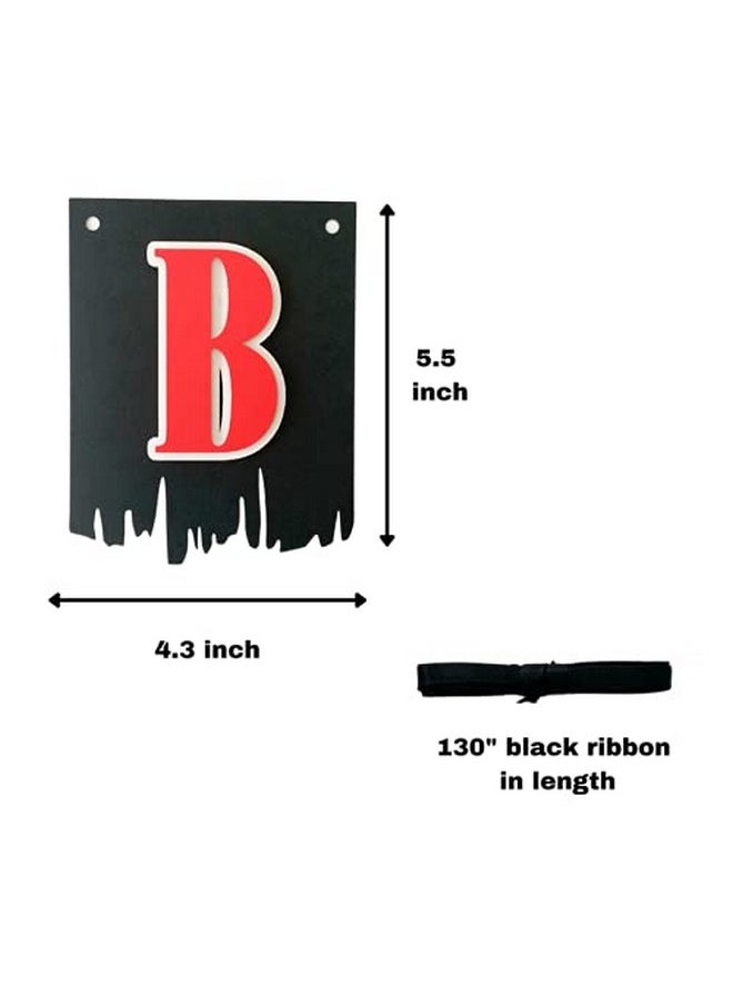 Pinfliers Pinfliers Pirate Theme Birthday Decoration for Boys & Girls | Happy Birthday Banner for Kids | Birthday Party Background Wall Banner Items - 15 Pieces/Black/Multicolor / 64.5 inches Length  - Image 3