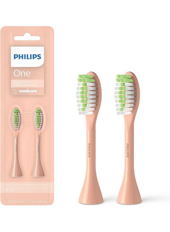 Sonicare Philips One Champagne Brush Head 2pk - Image 1