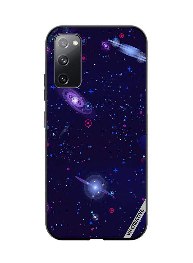VR CREATIVE Protective Case Cover For Samsung Galaxy S20 FE 5G Galaxy Space Design Multicolour - Image 1