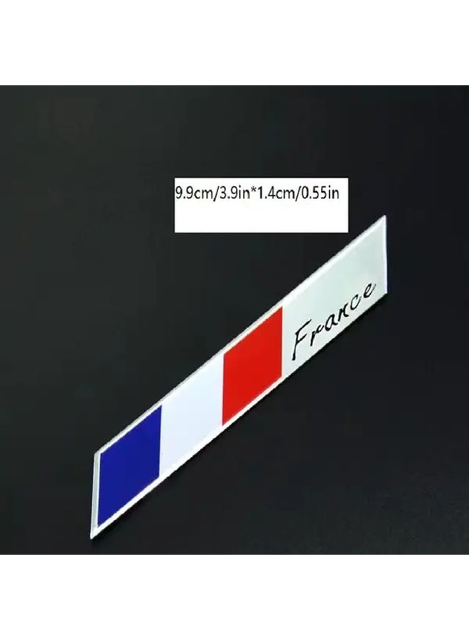 France Flag Car Stickers 2pcs Self Adhesive Decals For Bumper Window Body - Image 2