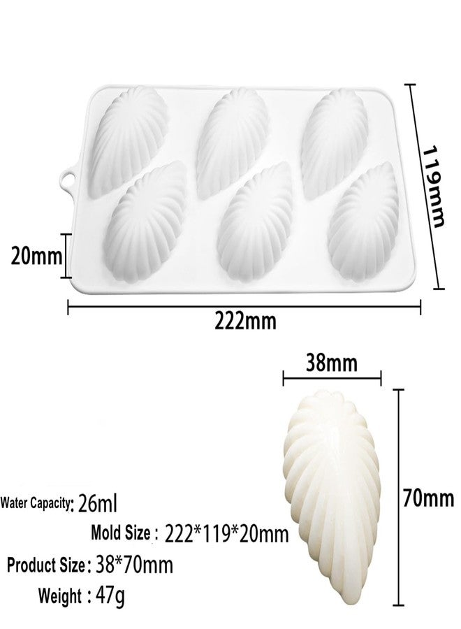TUKE Sea Shell Silicone Molds Non-Stick Food Grade Silicone Mold Baking Mould Reusable Candy Mold for Jelly, Homemade Treats, Candy, Chocolate,Candle,Lacquer Seal Making Supplies (Sea Shell C) - Image 2