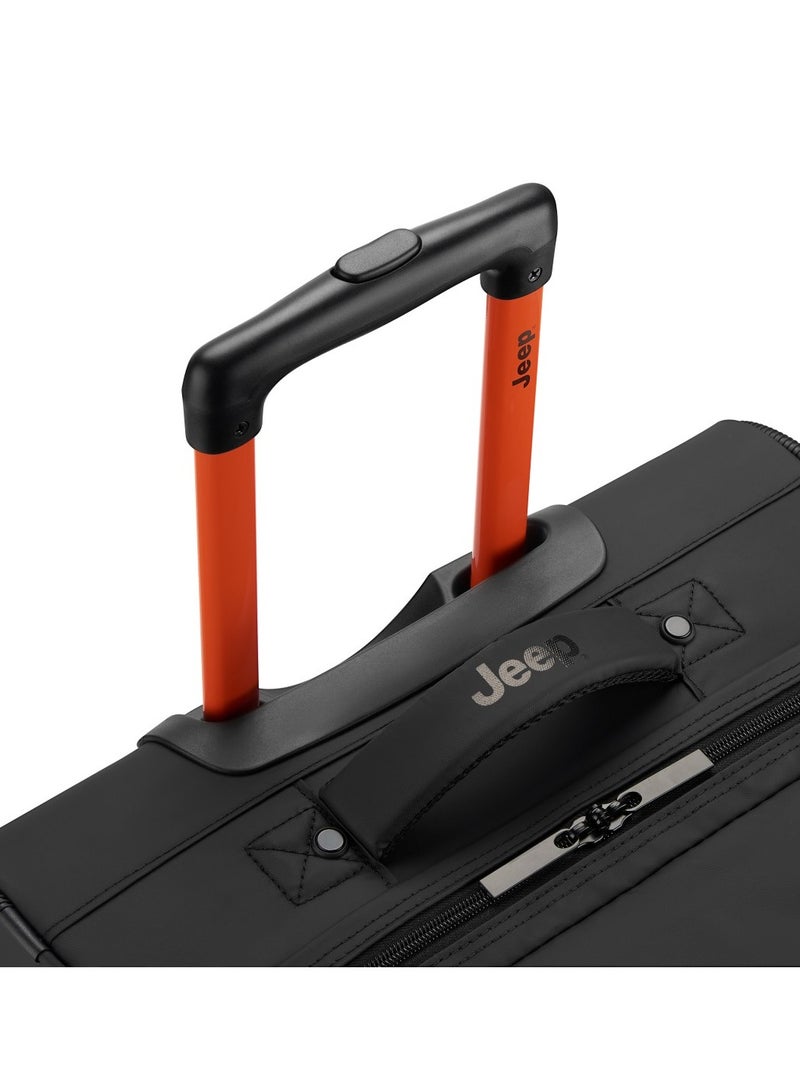 جيب حقيبة سفر جيب سوفت كيس بعجلتين على شكل دفل، 82 سم، 3.20 كجم، 96 لتر - رمادي، كبيرة - Image 4