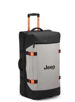 Jeep The Jeep Softcase 2-Wheel Duffle Luggage Trolley Suitcase 82cm, 3.20kg, 96L - Grey, Large  - Image 5