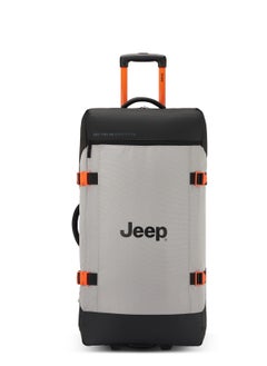 Jeep The Jeep Softcase 2-Wheel Duffle Luggage Trolley Suitcase 82cm, 3.20kg, 96L - Grey, Large  - Image 1