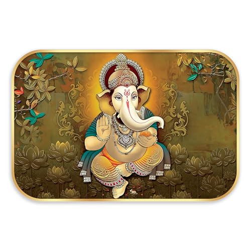 Indianara Lord Ganesha Painting With Frame 18 Inches X 12 Inches - Image 1