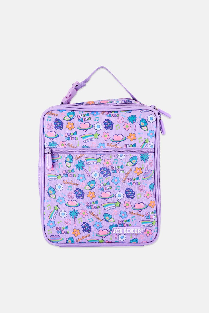 Joe Boxer Kids Boy Allover Print Lunch Bag, Muticolor - Image 1