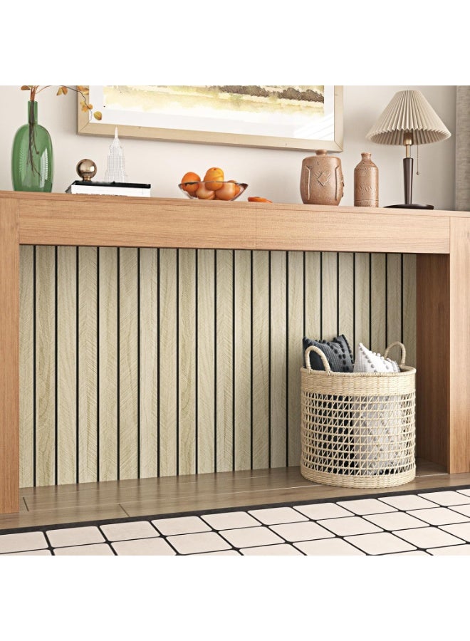 موثوقية التنبؤ ورق حائط من خشب البلوط قابل للنزع واللصق ورق لاصق ذاتي التماس زخرفي لخزائن المطبخ شرائح خشبية صناعية للجدران ورق حائط زخرفي مناسب للشقق لغرفة النوم - Image 2