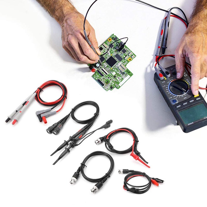 مسبار راسم الذبذبات المتعدد مع مشابك و16 حلقة علامة للقياس الدقيق - Image 3