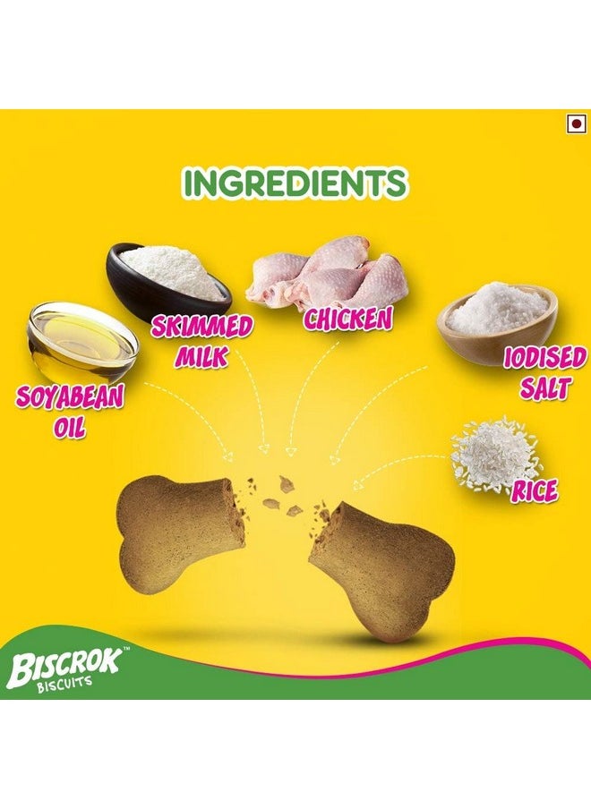 Pedigree Biscrok Biscuits Dog Treats (Above 4 Months), Milk And Chicken Flavor, 900G Pack  - Image 4